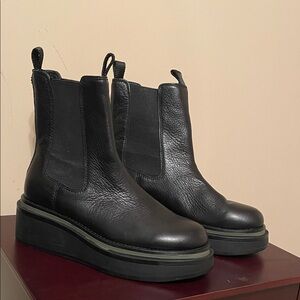 Sam Edelman Black Leather Ankle Boots